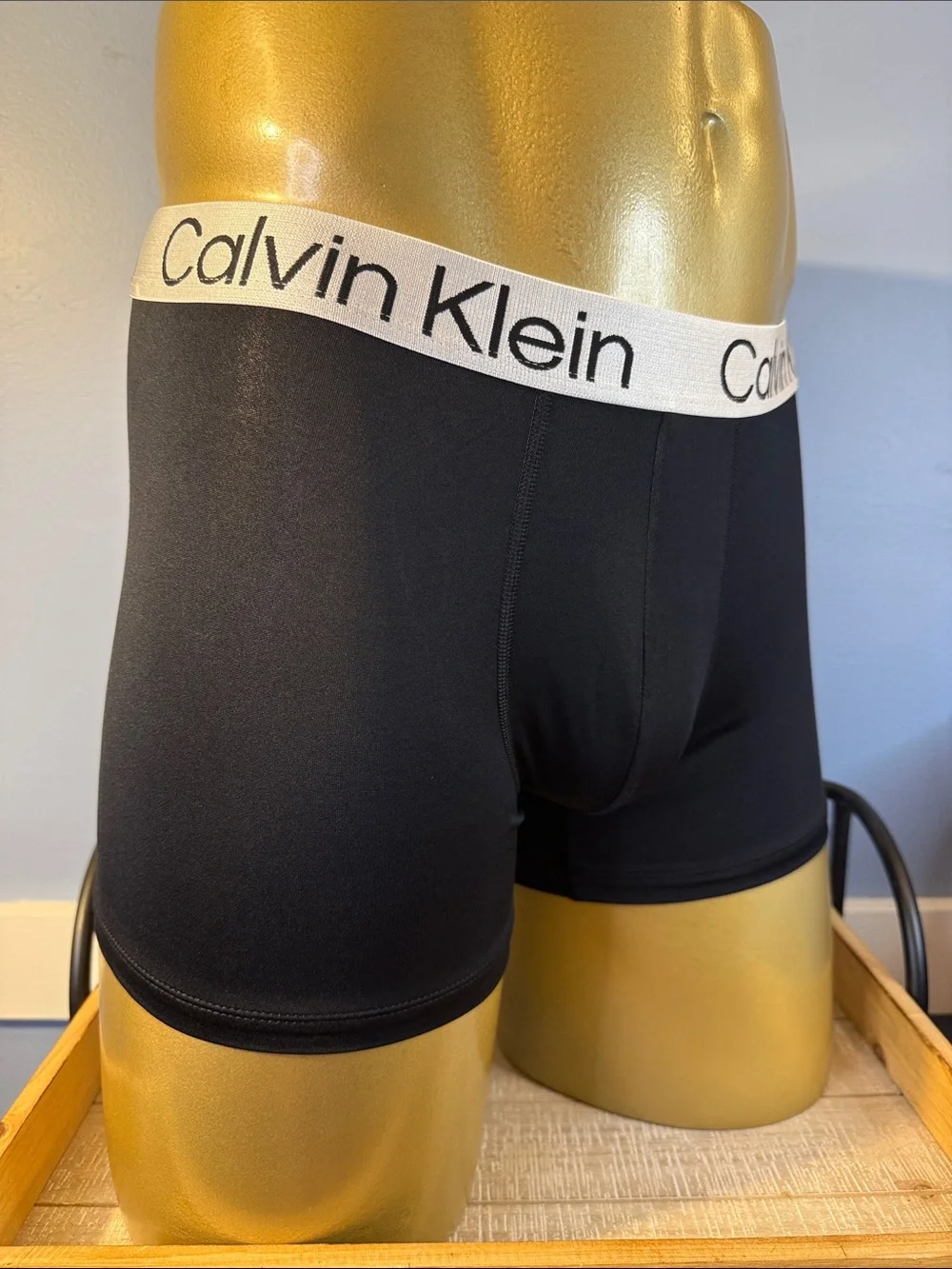 Calvin Klein Black Performance Boxer Briefs Medium